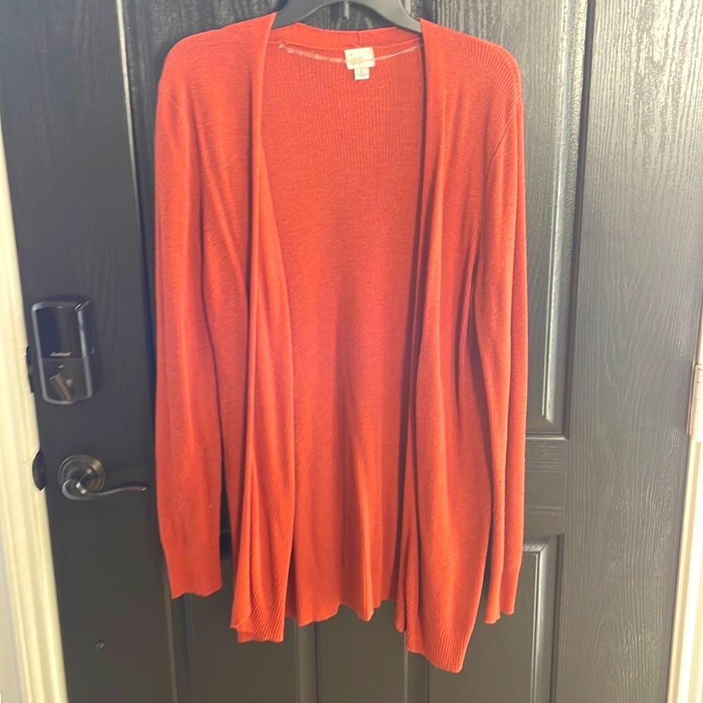 Burnt orange cardigan